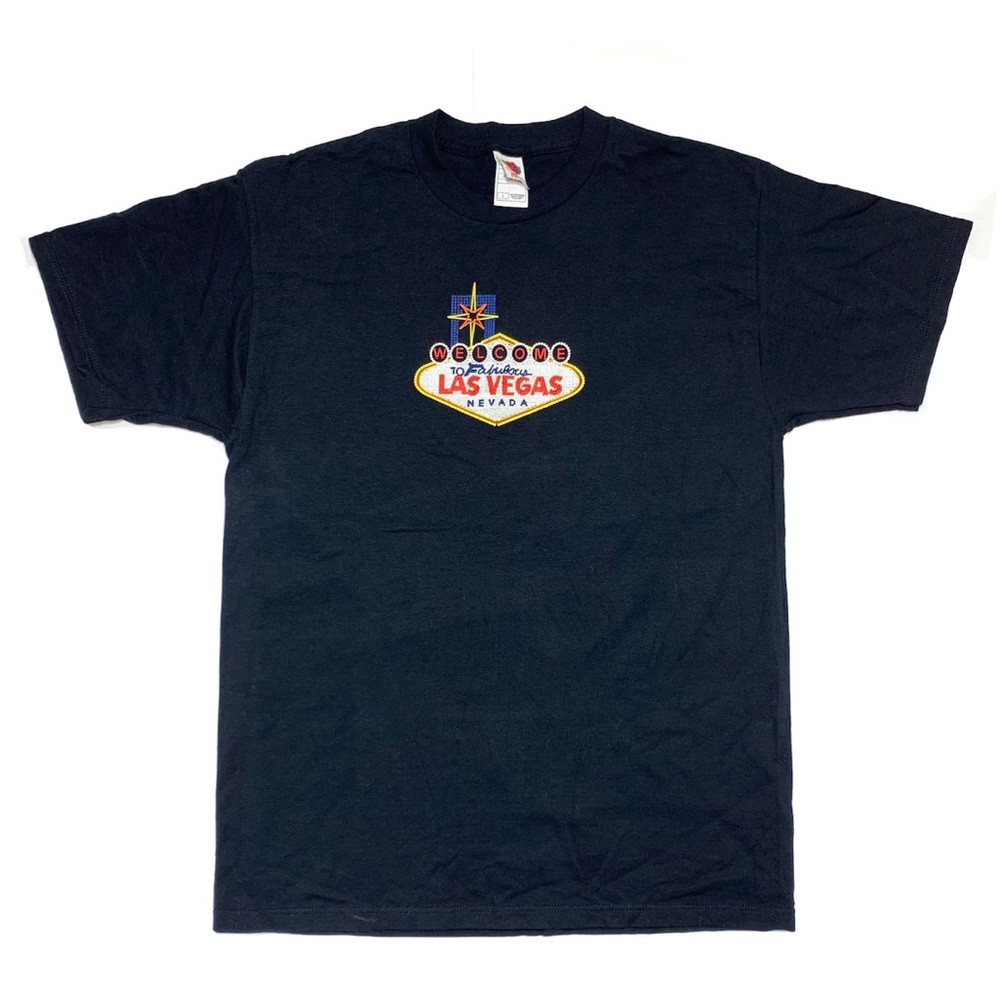Las Vegas Nevada Vintage 90’s Black T Shirt Bead Logo